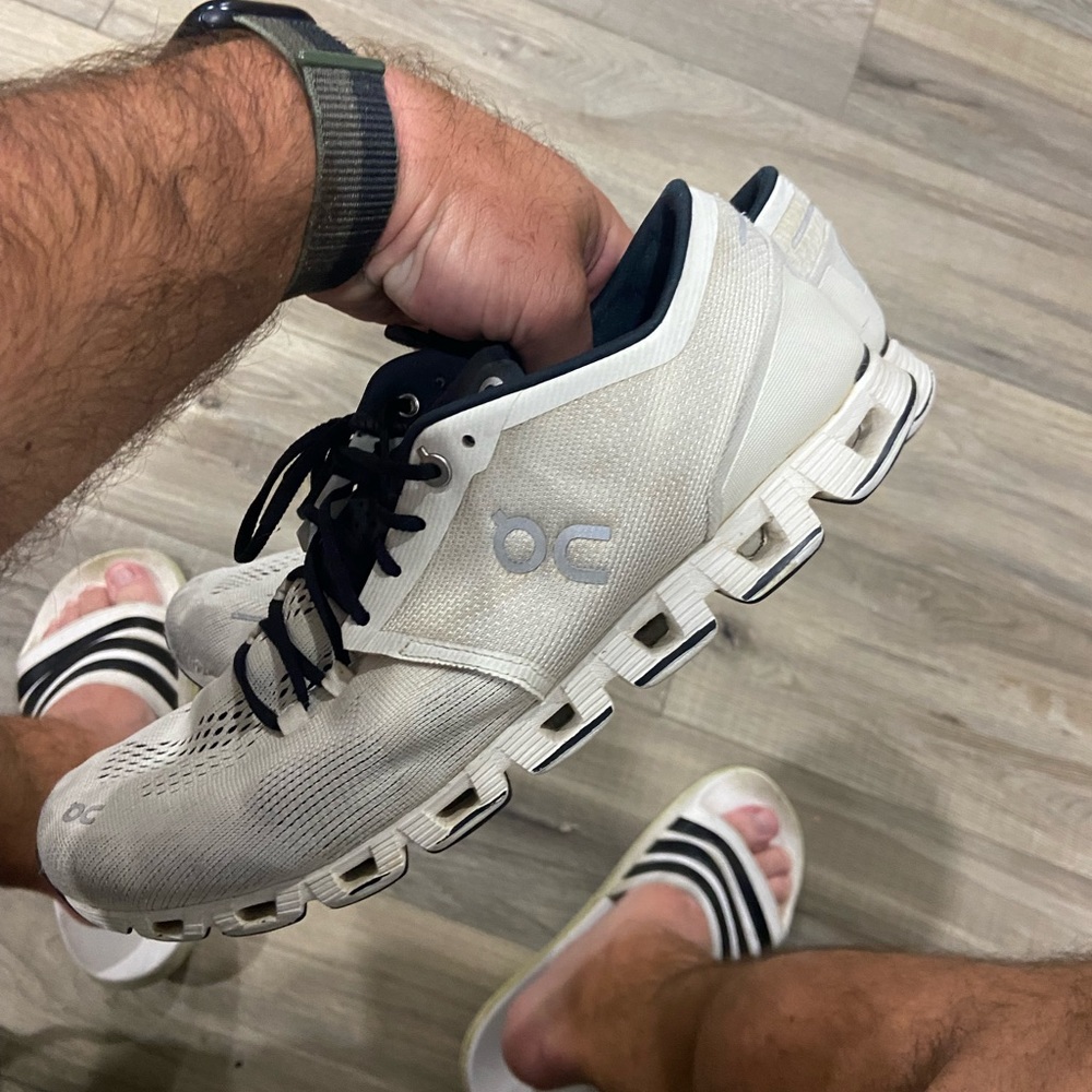 On running  mens shoes size 10. Worn but in good condition